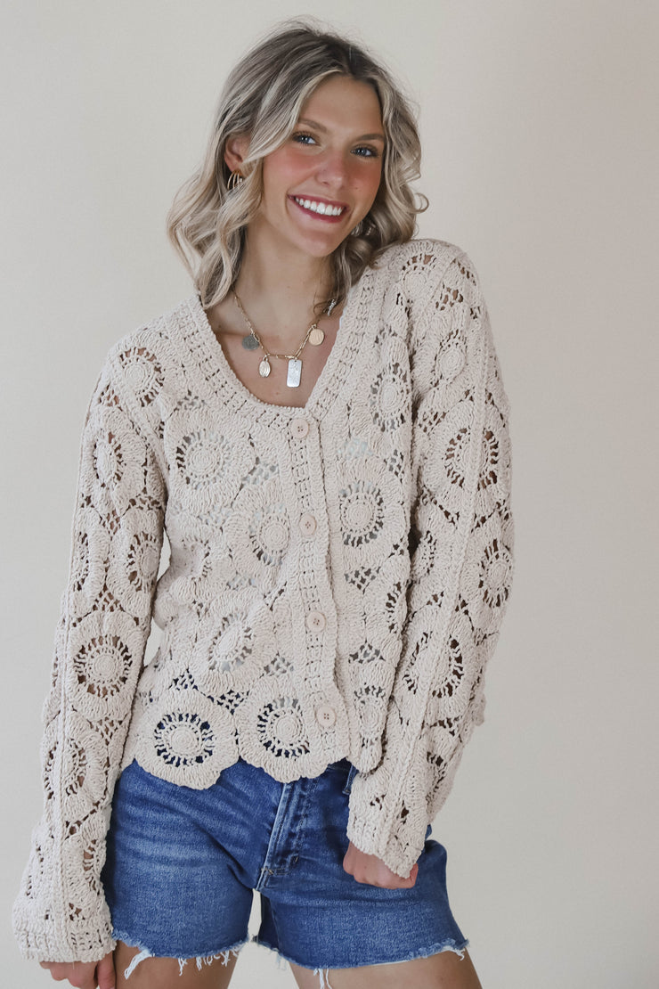 Aspen Cochet Mini Cardigan