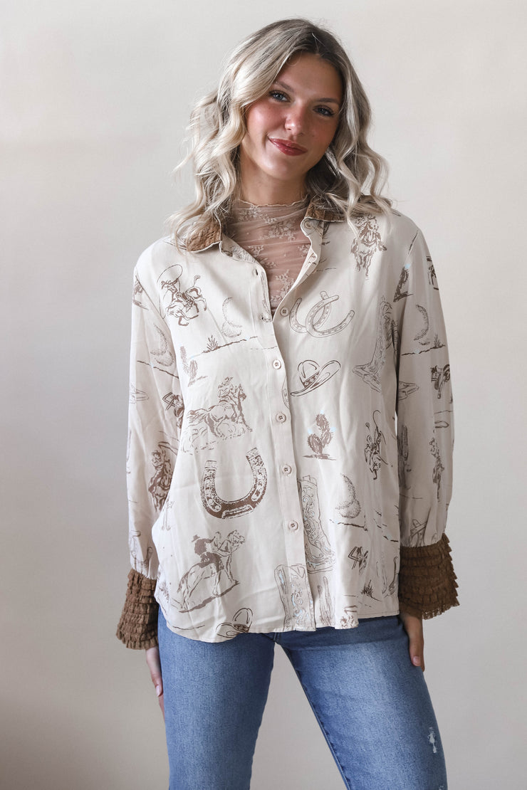 Cowgirl Sketch Blouse