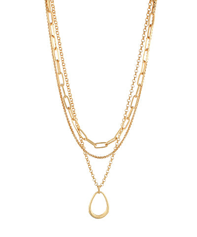 Teardrop Layered Necklace