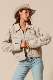 Quilted Oatmeal Jacket