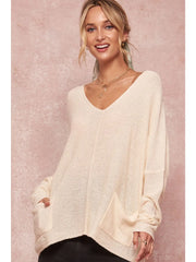 Ollie Cream Oversized Sweater