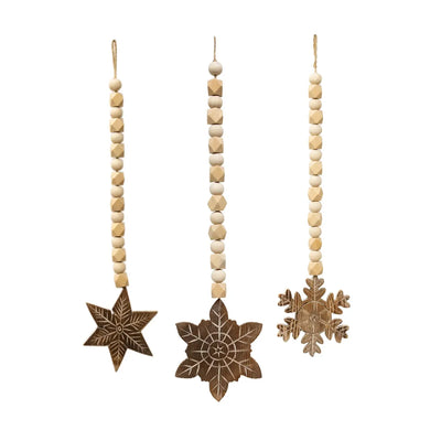 Long Beaded Snowflake
