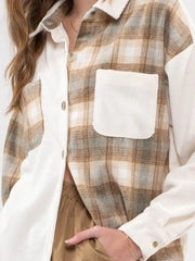 Jenna Plaid Mixed Shacket