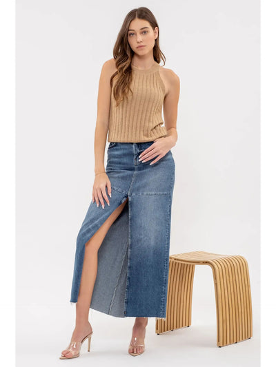 Tan Knit Tank