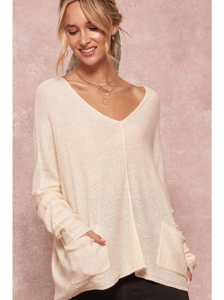 Ollie Cream Oversized Sweater