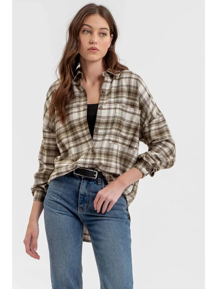 Emily Sage Green Plaid