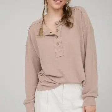 Ribbed Henley
