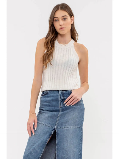 Ivory Knit Tank
