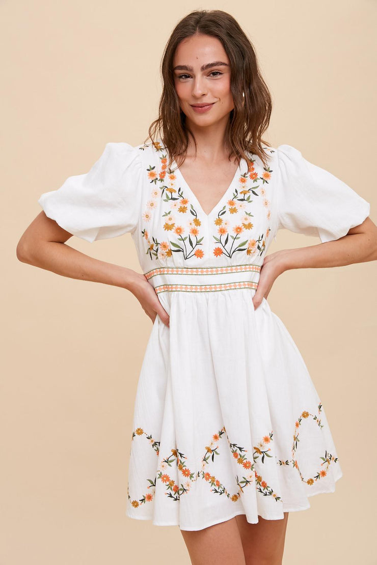 Tully Embroidered Dress