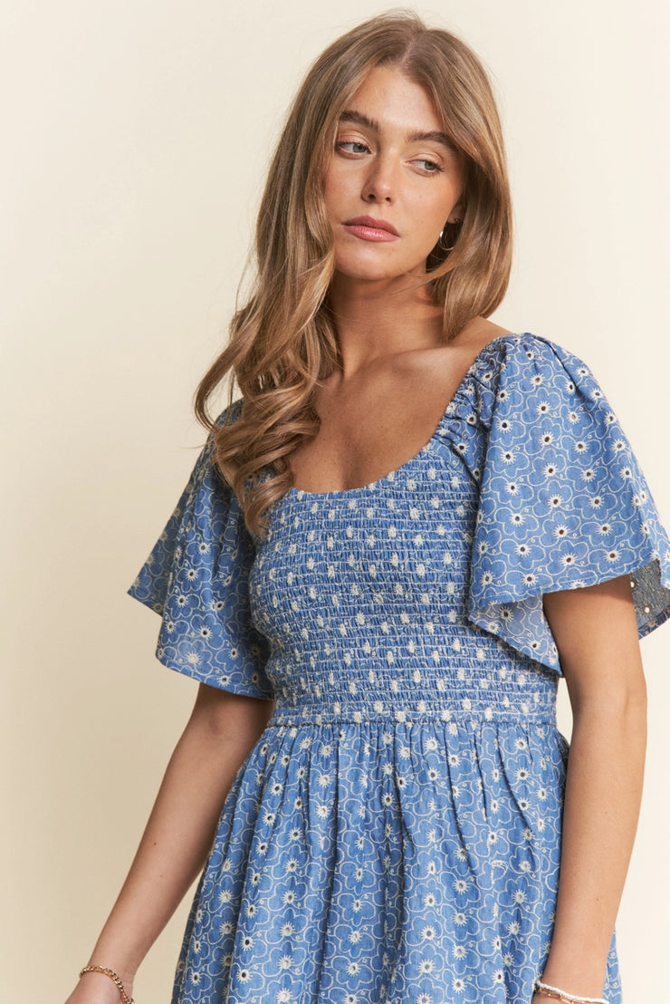Denim Daisy Dress