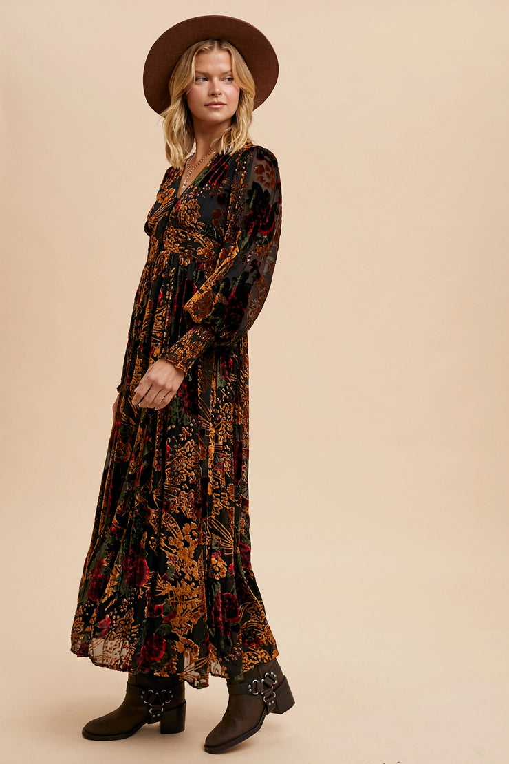 Stevie Velvet Maxi Dress