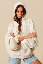 Ivory Zipper Sweater