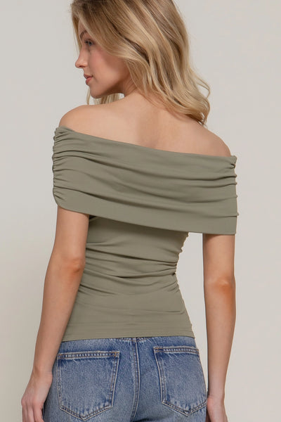 Olive Drape Tee