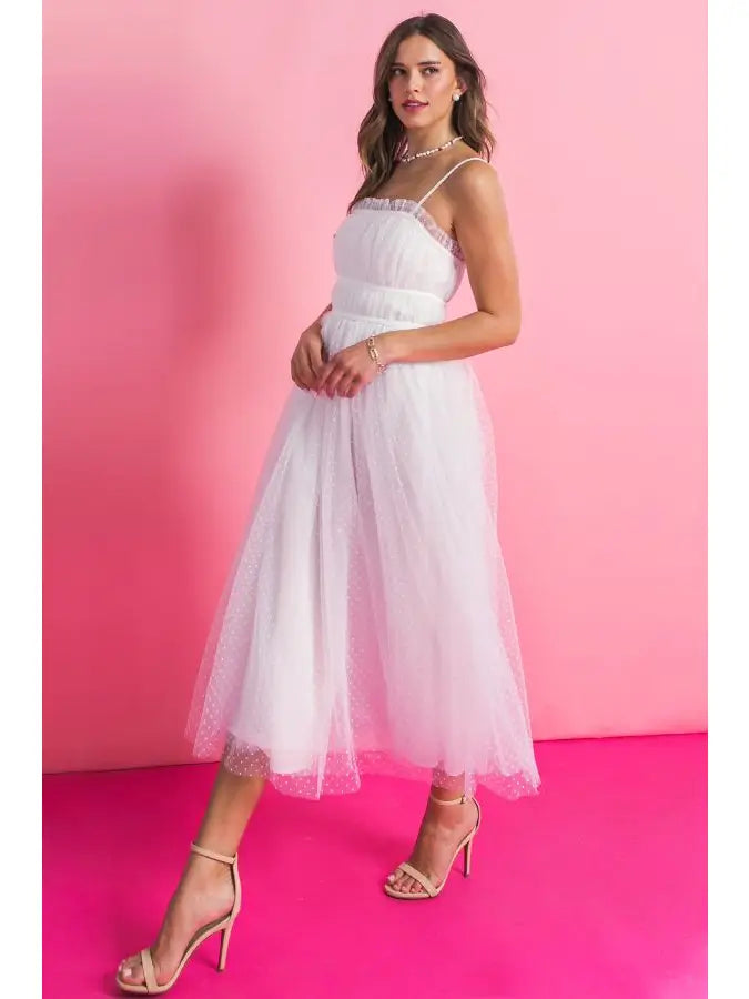 Camille White Tulle Dress