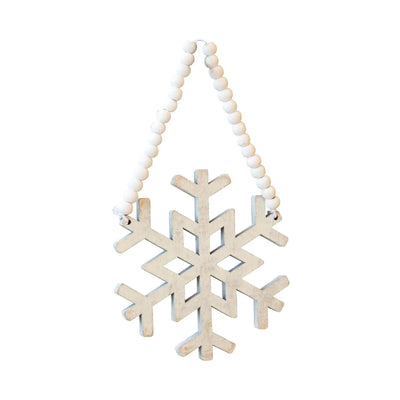 Wooden Snowflake Ornament