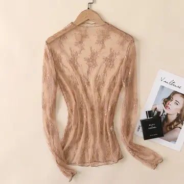 The Café Veil Mesh Top