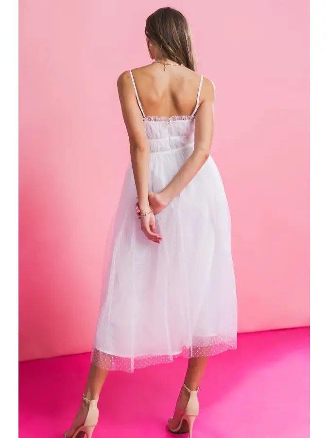 Camille White Tulle Dress