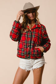 Piper Red Plaid Jacket