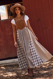 Paige Patchwork Overall Dress