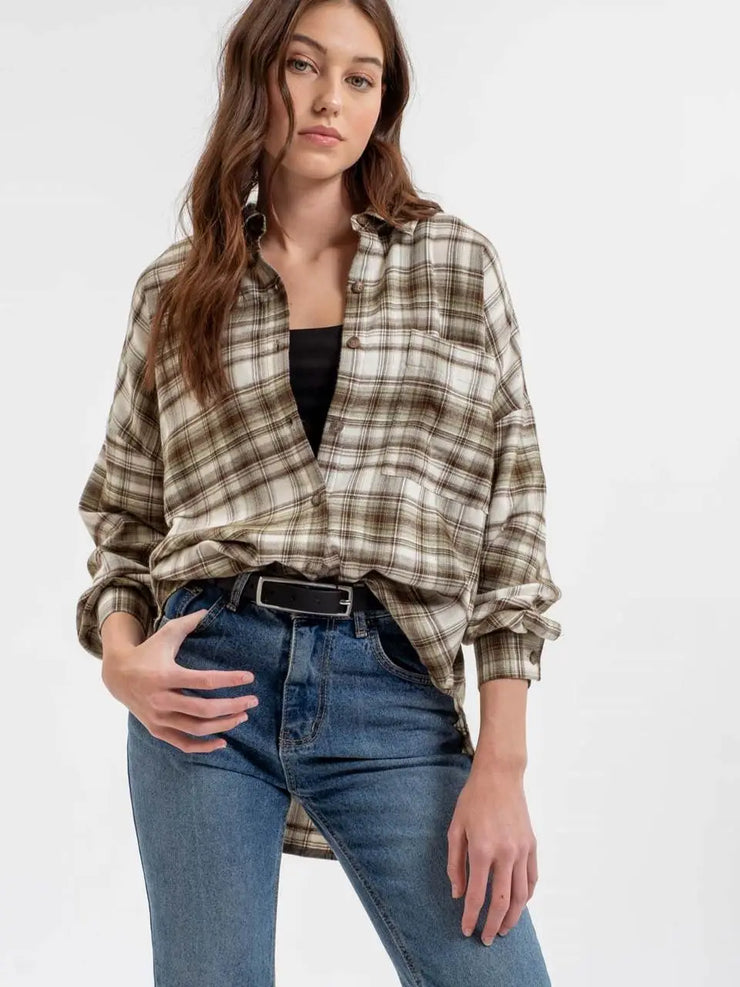 Emily Sage Green Plaid