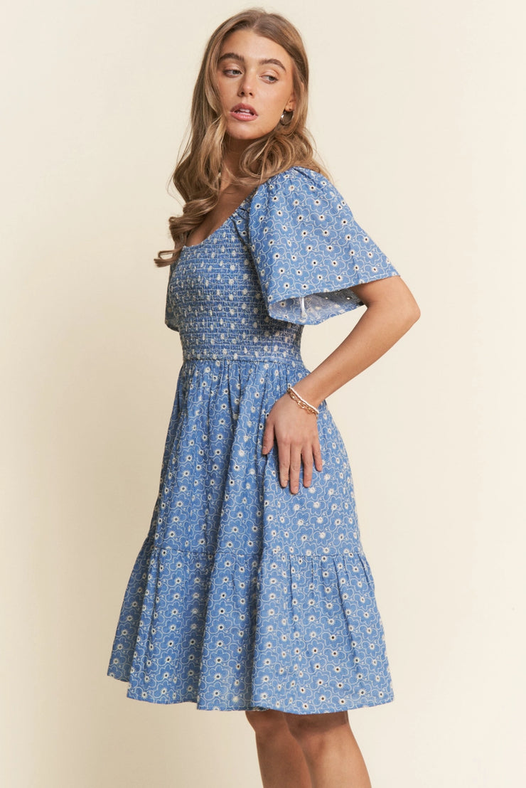 Denim Daisy Dress