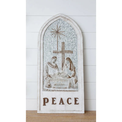 Peace Nativity Sign