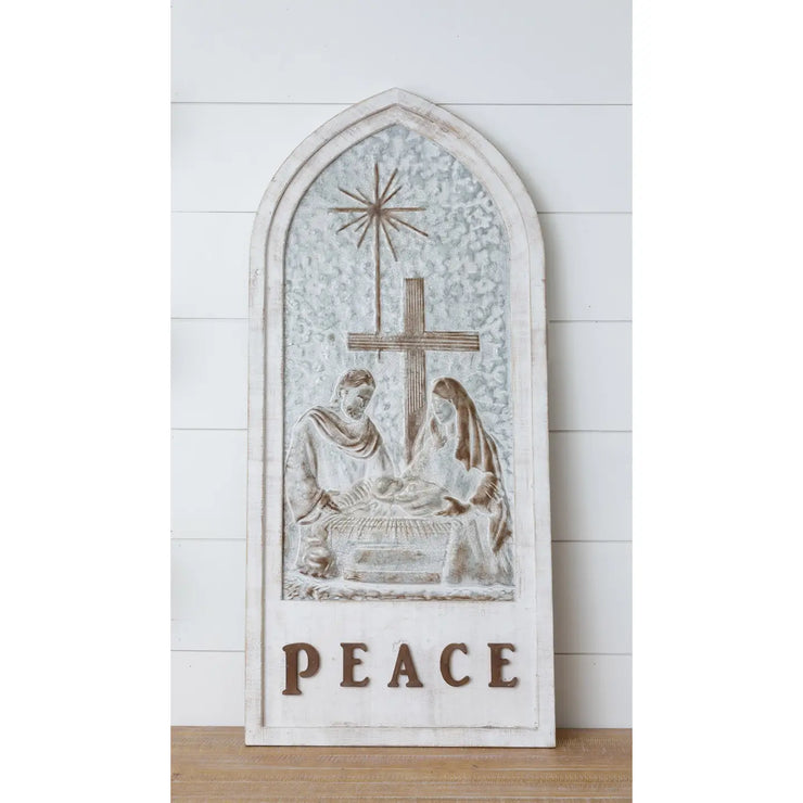 Peace Nativity Sign