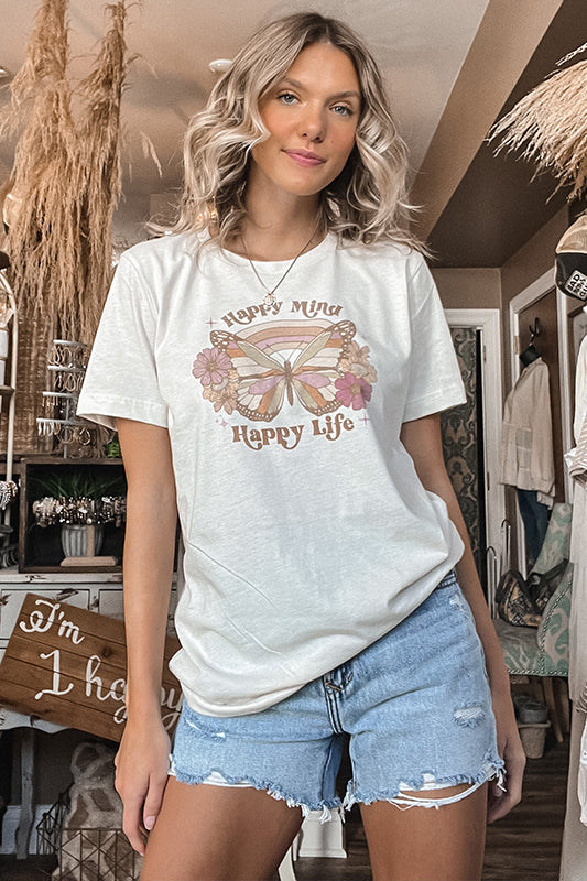 Happy Mind Happy Life Tee