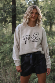 Spell On You Tan Sweatshirt