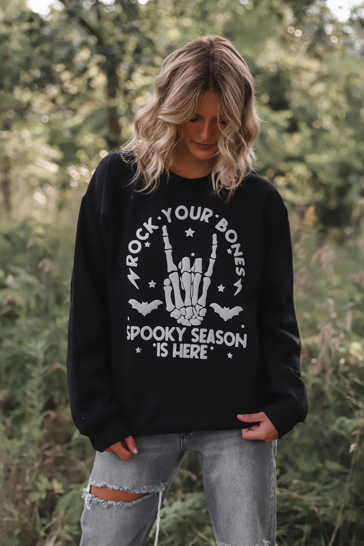 Rock Your Bones Black Sweatshirt