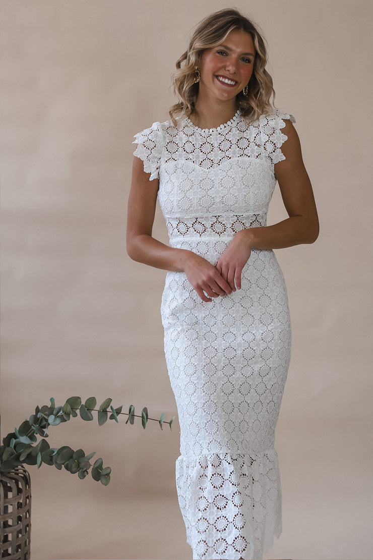 Isla Eyelet Lace Dress