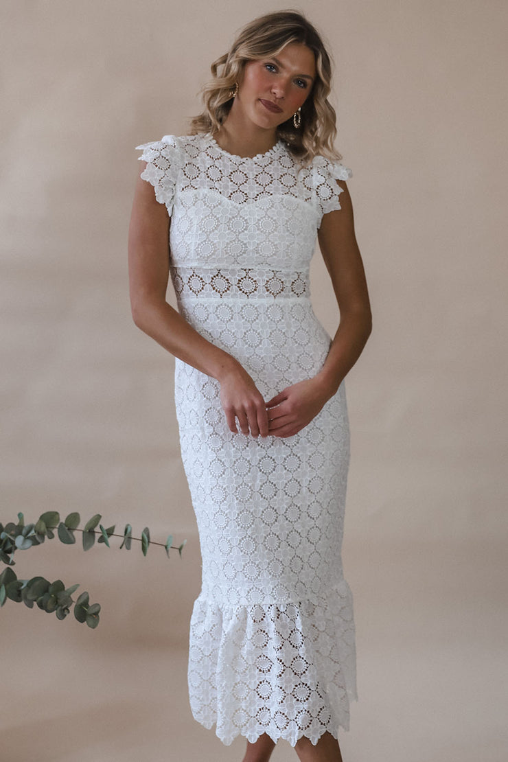 Isla Eyelet Lace Dress