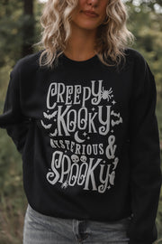 Creepy Kooky Black Sweatshirt