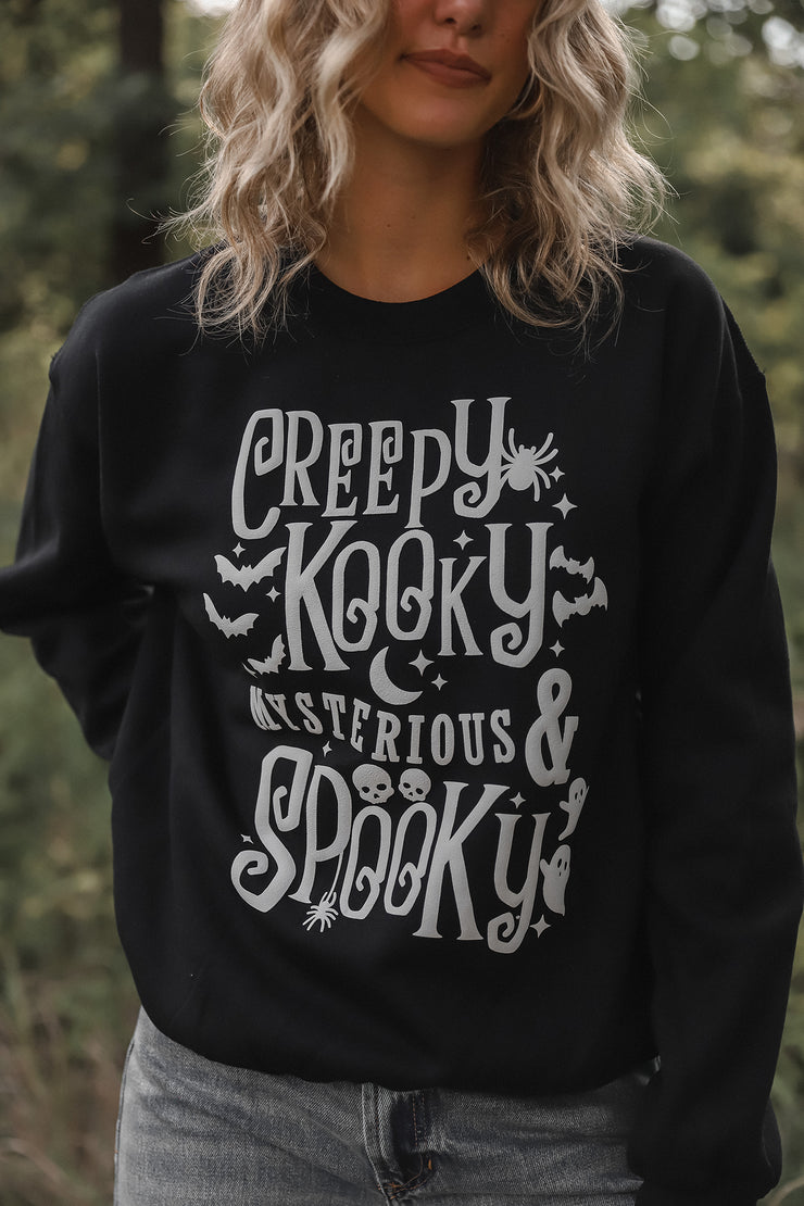 Creepy Kooky Black Sweatshirt