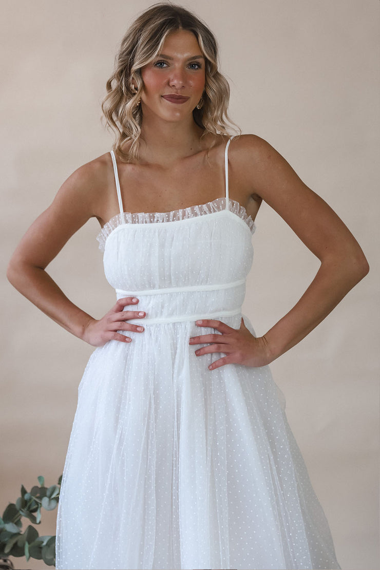 Camille White Tulle Dress