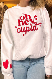 Oh Hey Cupid White Sweatshirt