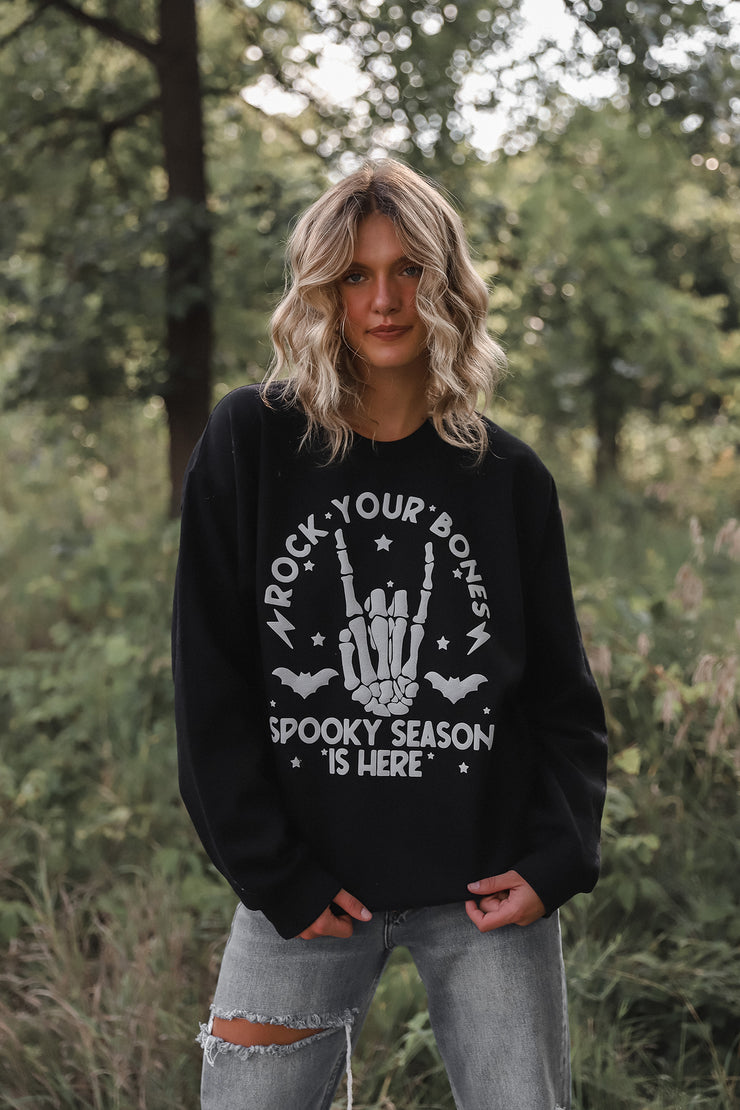 Rock Your Bones Black Sweatshirt