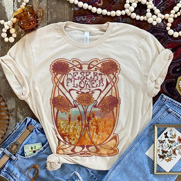 Desert Flower Retro Tee