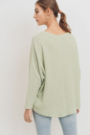 Sage Pocket Blouse