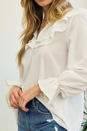 Penny White Blouse