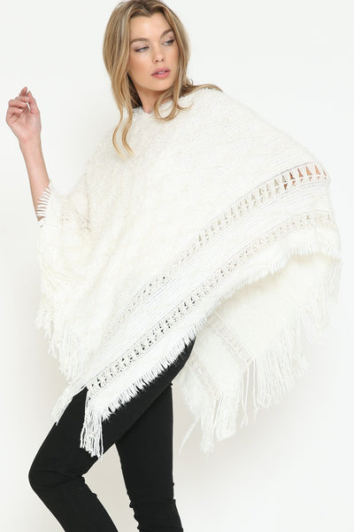 Whit Ivory Poncho