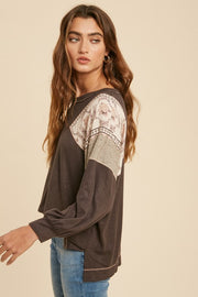 Naomi Charcoal Blouse