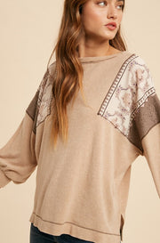 Naomi Taupe Blouse