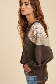 Naomi Charcoal Blouse