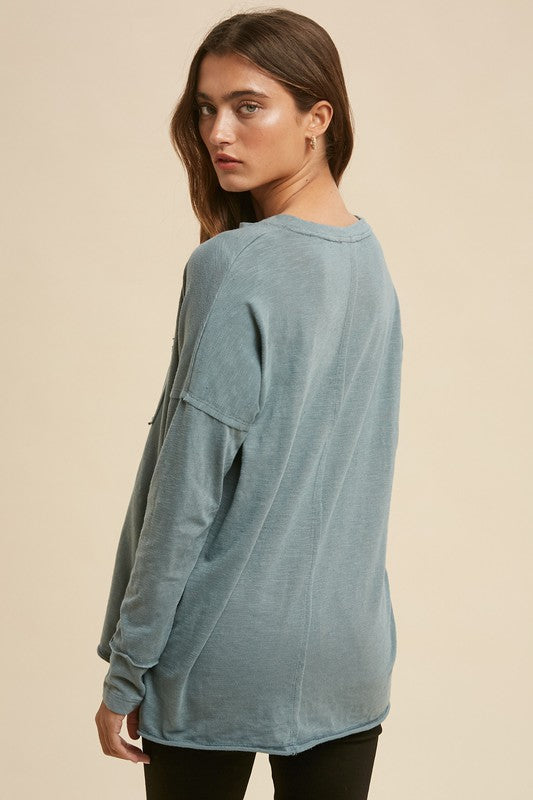 Chambray Henley