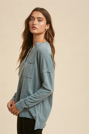 Chambray Henley