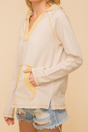 Lemon Striped Hoodie