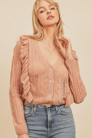 Antique Rose Girly Cardigan