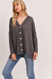 Cookie Charcoal Cardigan