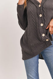 Cookie Charcoal Cardigan